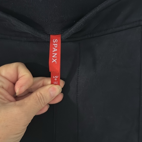 Spanx velvet blue flare leg size large pants - Picture 3 of 5